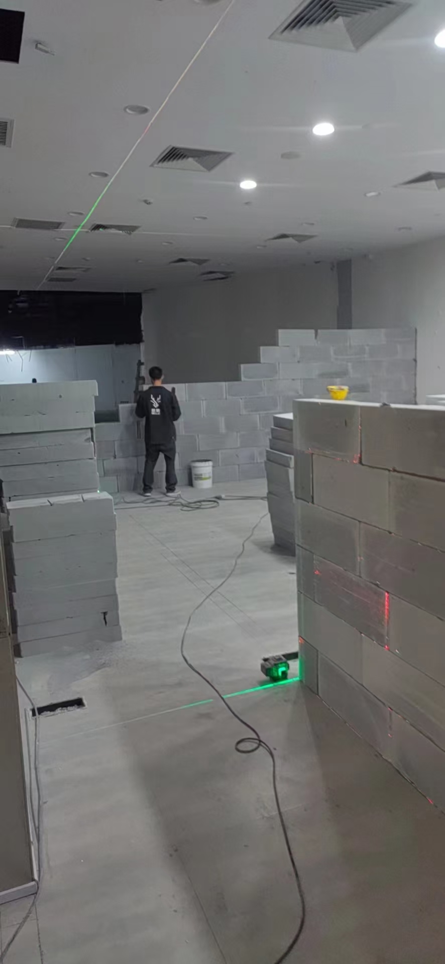 轻质砖隔墙施工效率